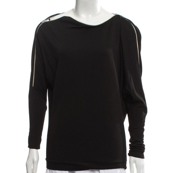 L'AGENCE Zip Shoulder Dolman Top - Picture 1 of 3